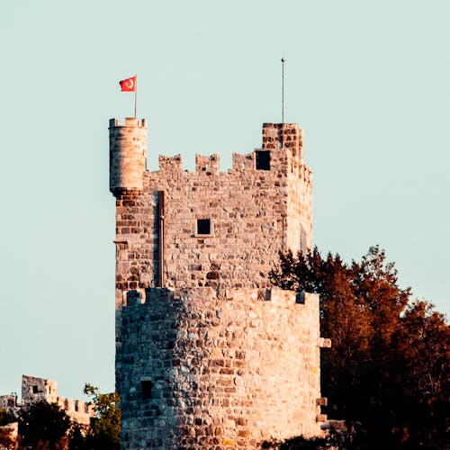 Free 古老的, 土耳其的旗帜, 地標 的 免费素材图片 Stock Photo