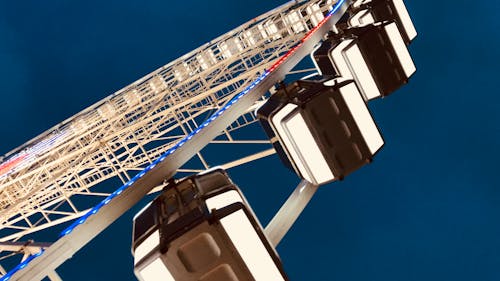 Free Worm's Eye View of Ferris Wheel Stock Photo