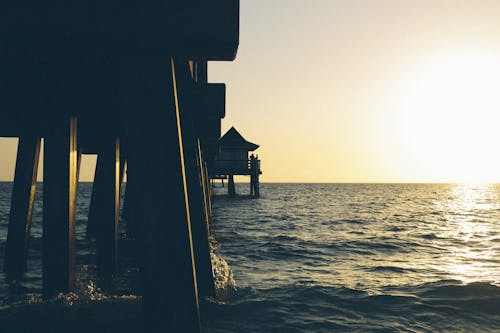 Photo of Pier on Body of Water Under Clear Blue Sky during Daytime