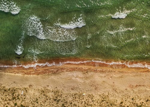 Gratis lagerfoto af bølger, droneoptagelse, fugleperspektiv