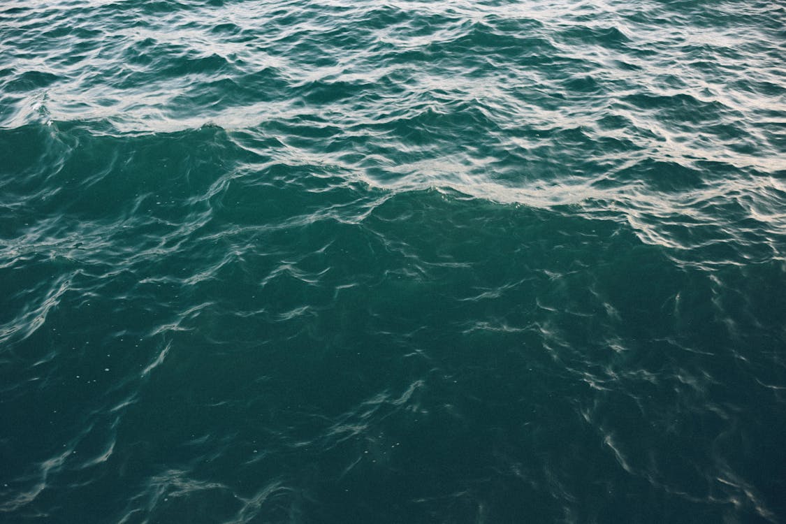 Free Calm Wave of Ocean Stock Photo