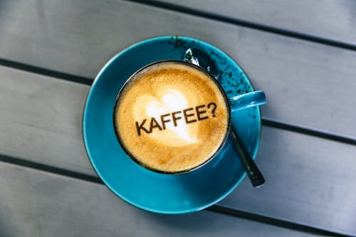 Free A Coffee with Latte Art Stock Photo