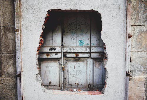 Free stock photo of blocked off, chain, destroyed