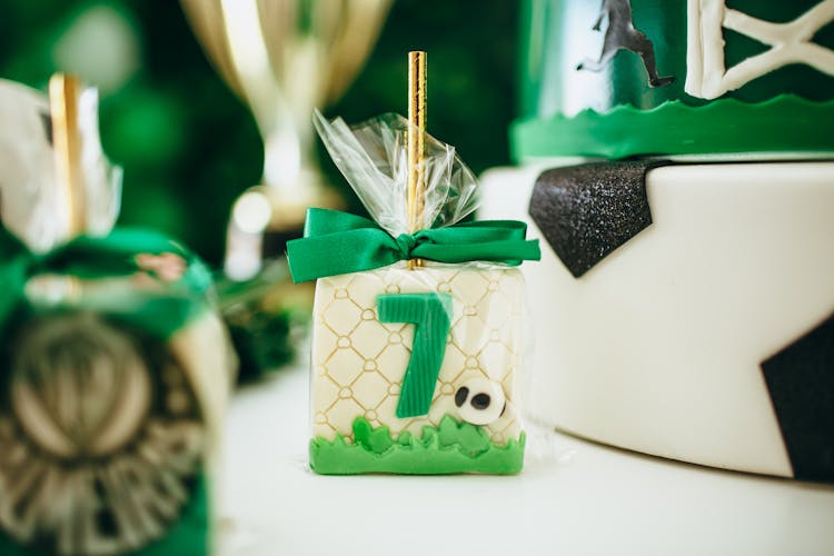 Green Birthday Cake For Child