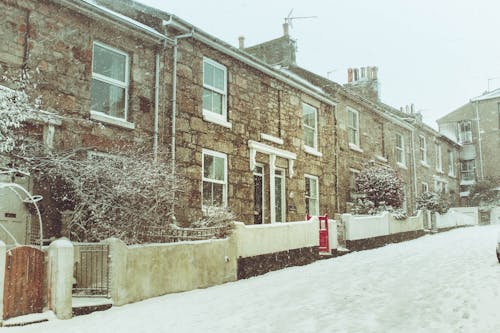 Free Photo of Houses During Winter Stock Photo