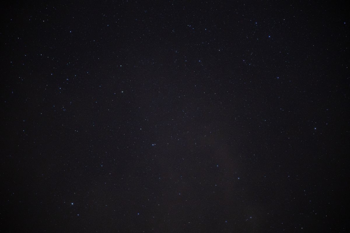 a vast starless black expanse between distant galaxies