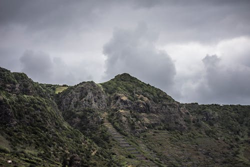 Zdjęcie Rocky Mountain Under Cloudy Sky