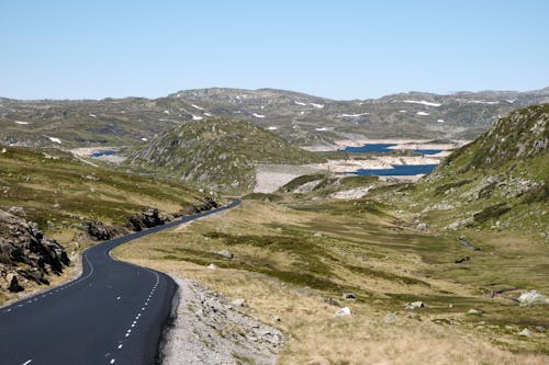 Foto d'estoc gratuïta de autopista, carretera, muntanyes