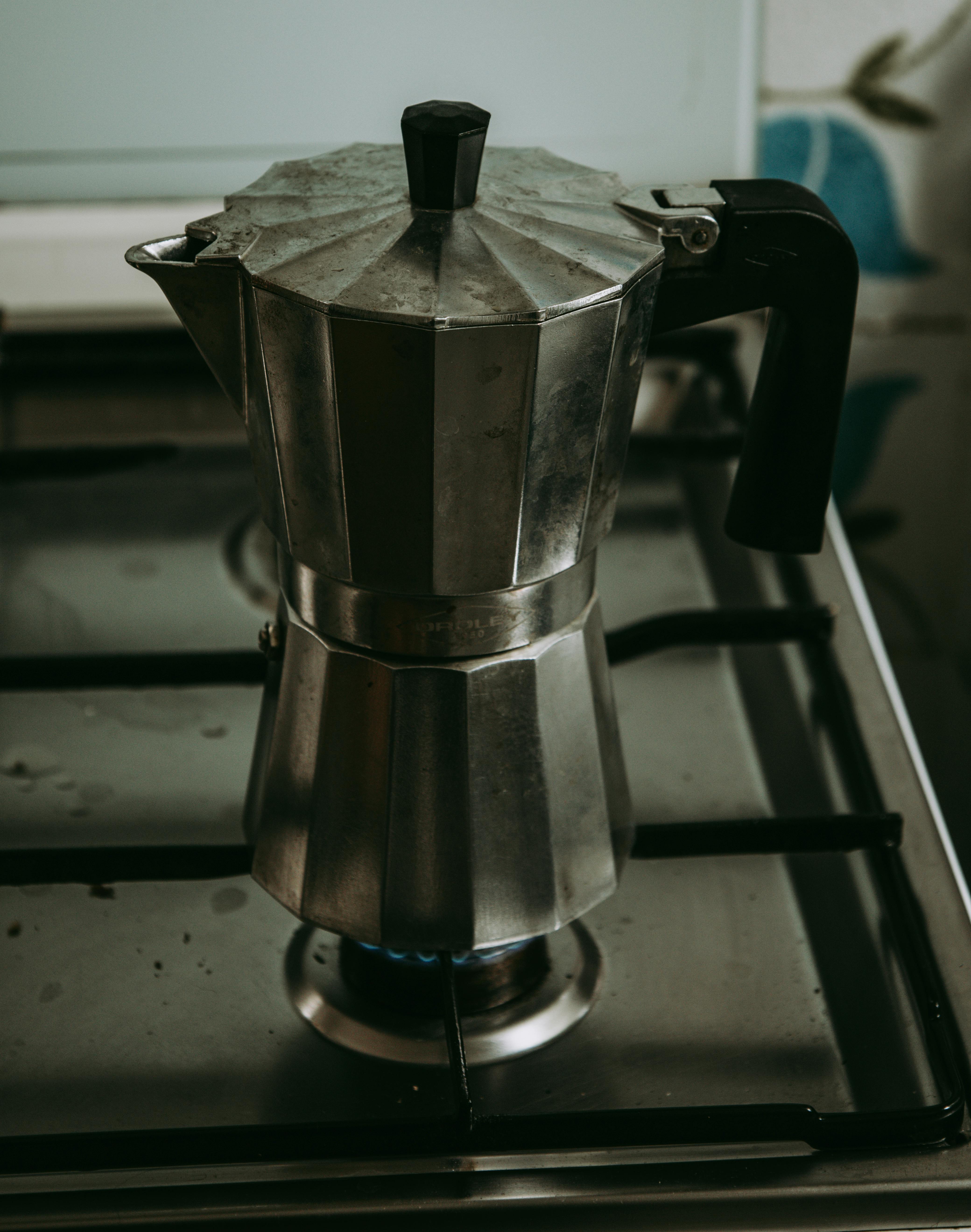 Steel moka pot Free Stock Photos, Images, and Pictures of Steel