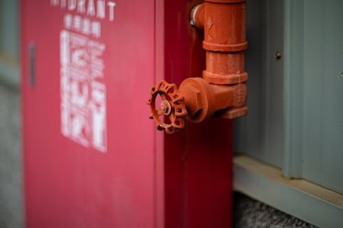 
A Close-Up Shot of a Valve