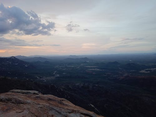 High Angle View of Valley at Dawn 