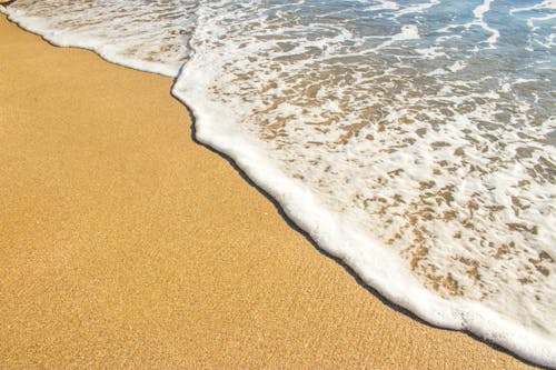 Brown Sand and Body of Water