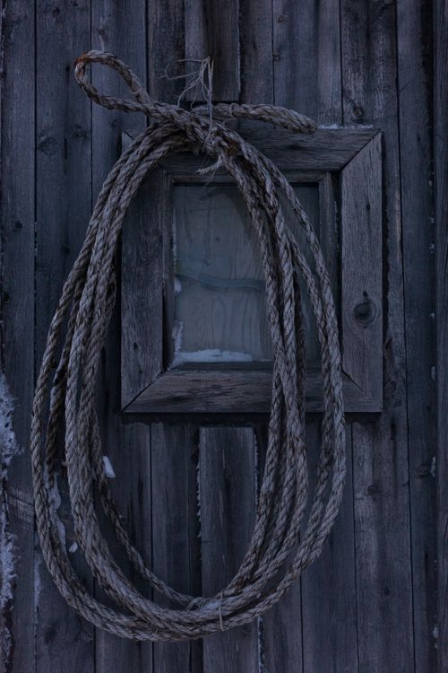 Victorian Hanging Rope Rope Hanging on an Old Barn · Free Stock Photo