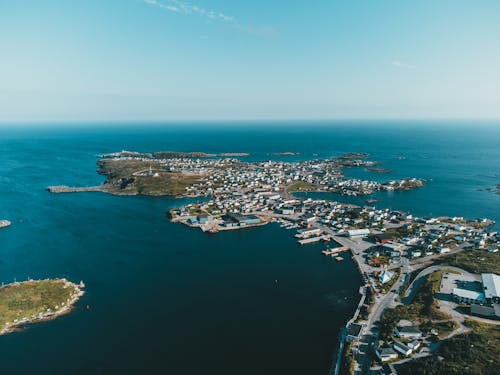 Aerial Photography of a City Island