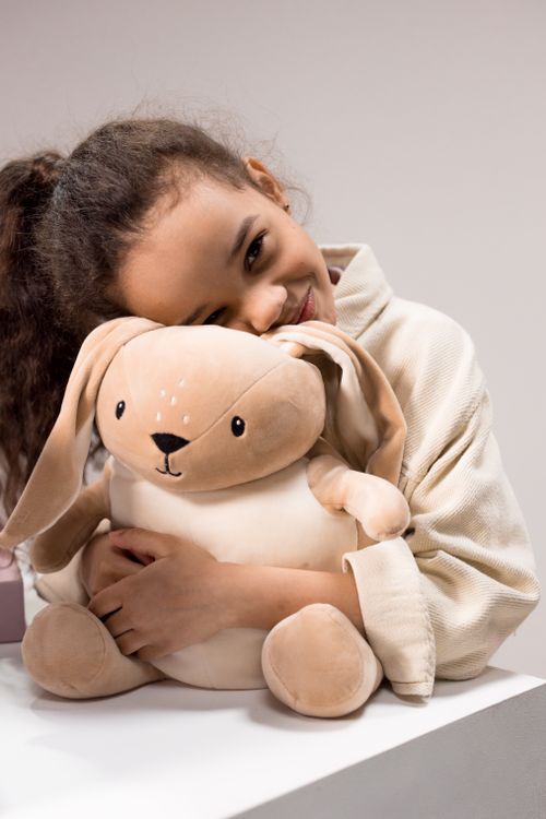 A Girl Hugging a Stuffed Toy · Free Stock Photo