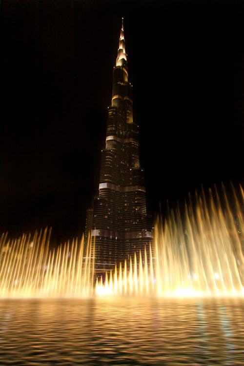 Water Fountain Near Burj Khalifa