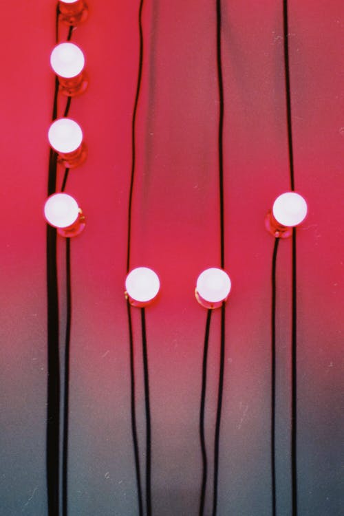 Free Red and White String Lights Stock Photo
