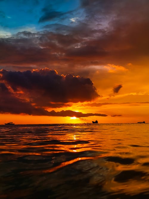 Free stock photo of ambiance, beach sunset, beautiful sky