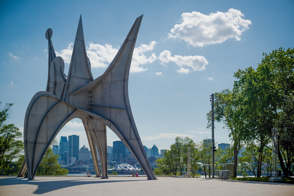 Free Stainless Steel Structure Under Blue Sky Stock Photo