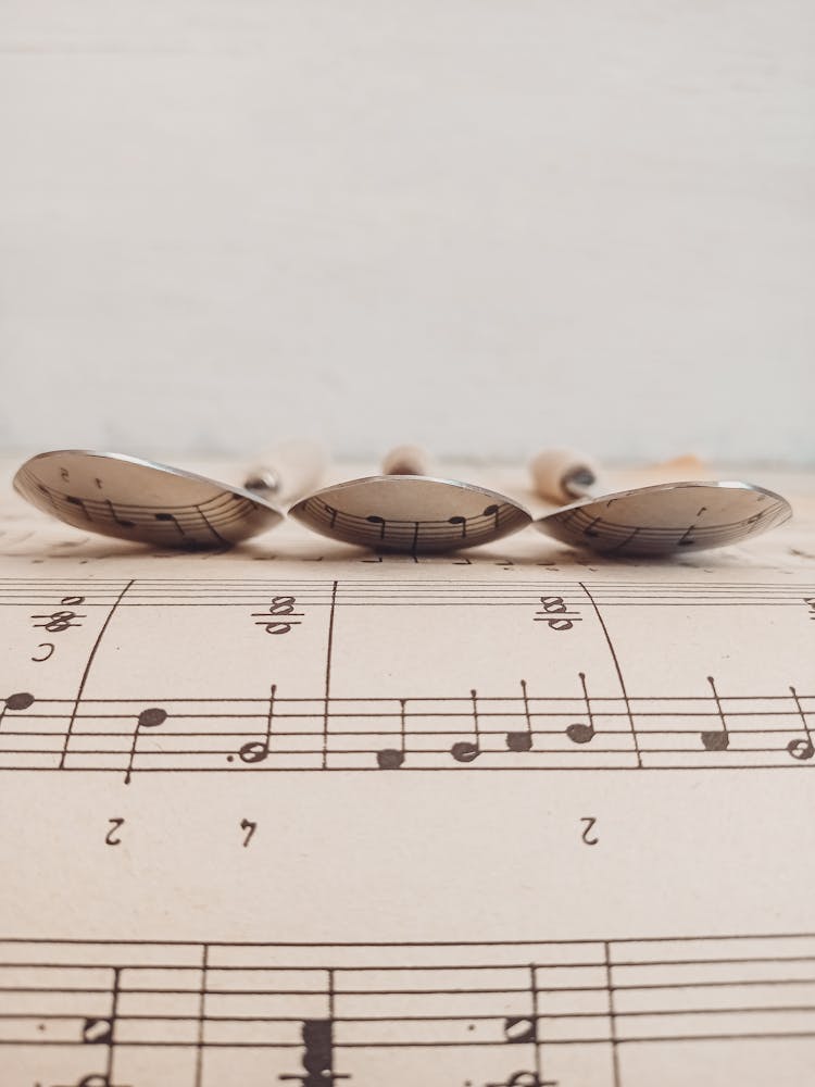 Spoons On A Sheet Music