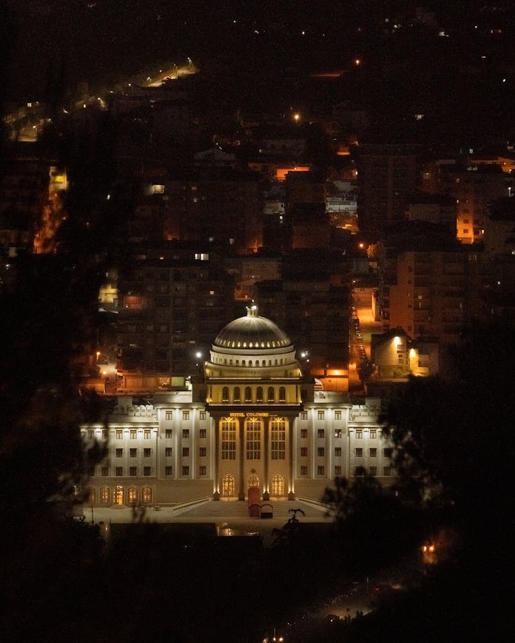 Aerial Footage Of Hotel Colombo Berat 