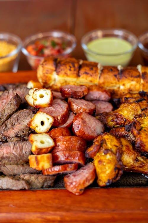 Free Close Up Shot of Grilled Food Stock Photo
