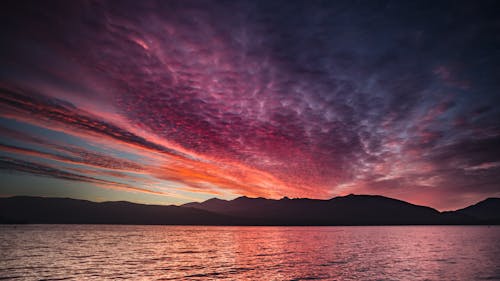 Body of Water Under the Dramatic Sky