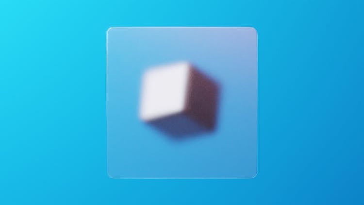 3D Render Of A Cube