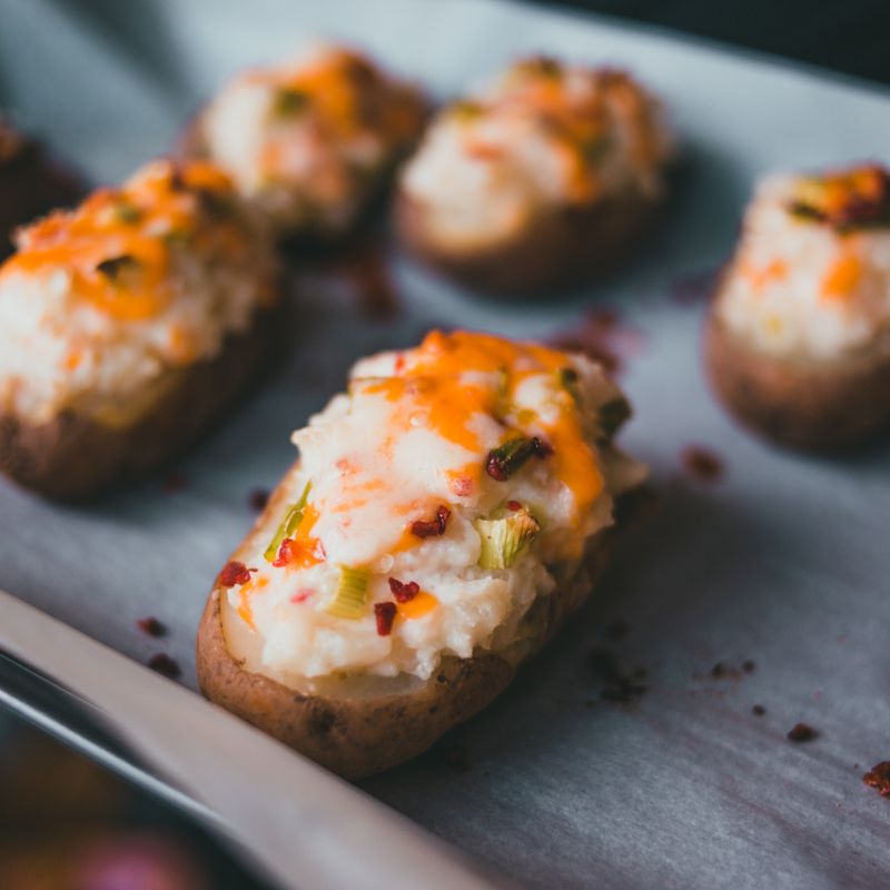 Sour Cream and Chive Baked Potatoes