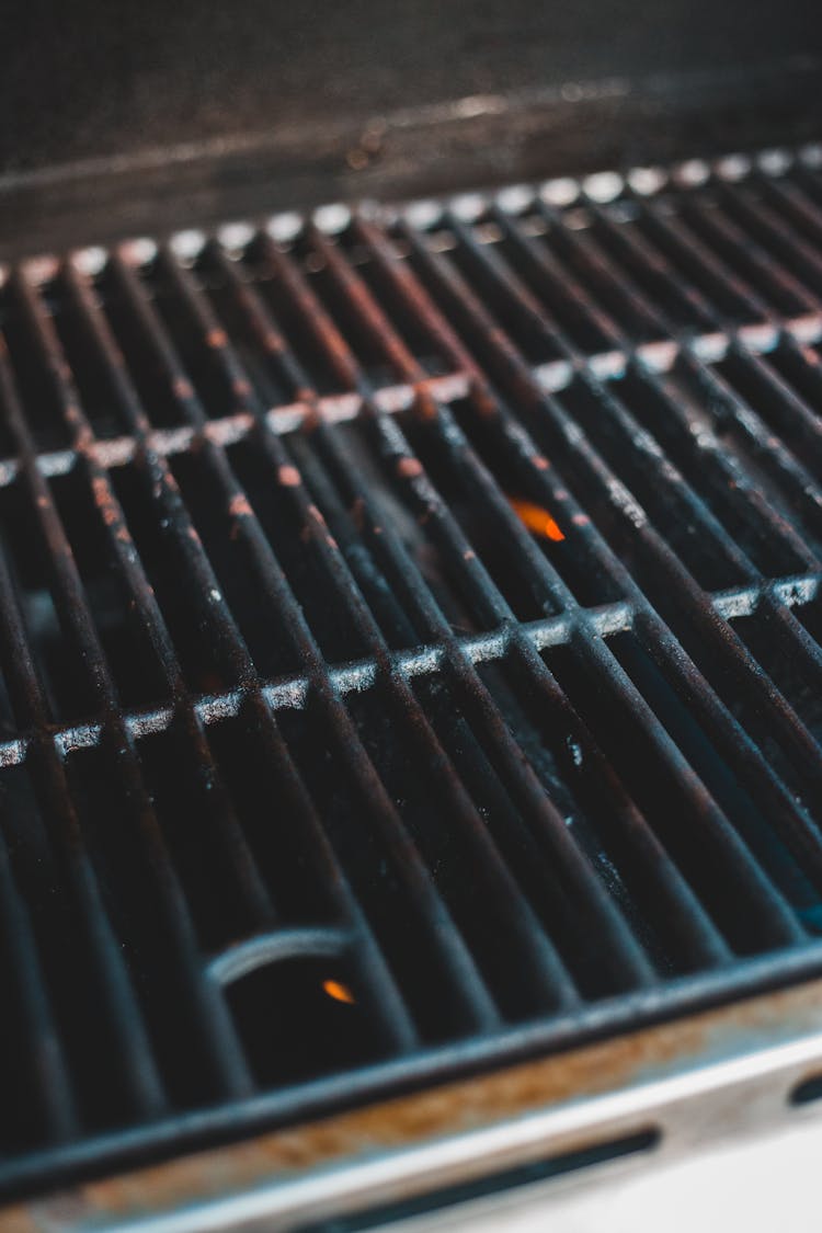 Close-up Of A Grill Grate 