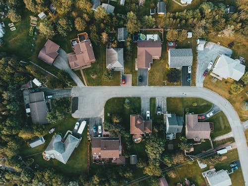 An Aerial Shot of Houses
