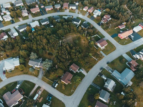 
An Aerial Shot of a Neighborhood