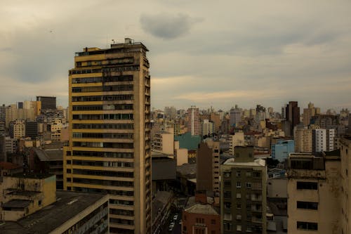 High Rise Buildings under Gloomy Sky 