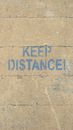 A Warning Painted on Concrete Wall