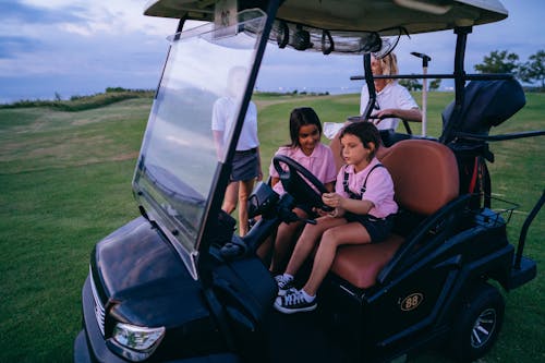 Family spending Time on a Golf Course