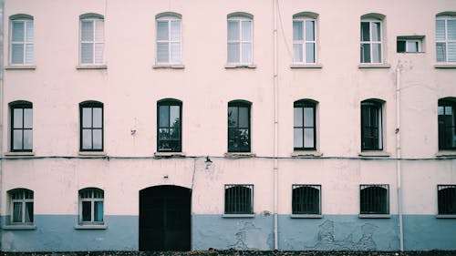 
An Apartment Building with Windows in the Facade