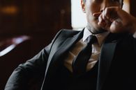 Man in Black Suit Jacket