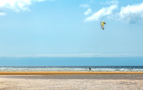 คลังภาพถ่ายฟรี ของ kitesurf, ชายหาด, ทราย