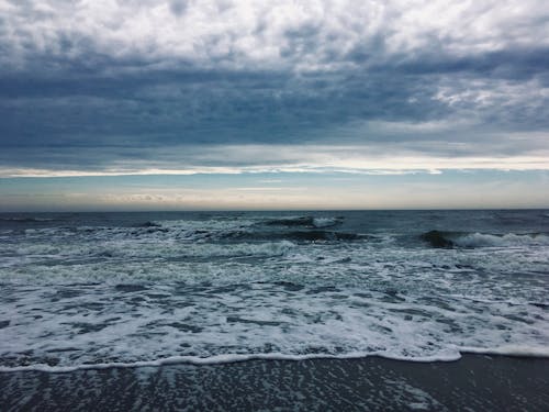 Panoramablick Auf Den Strand