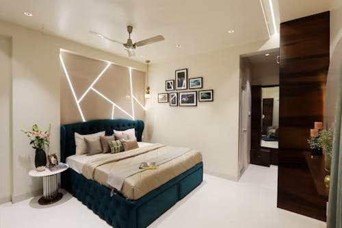 Modern Interior Design of a Bedroom 