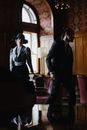 Man and Woman in an Elegant and Formal Attire
