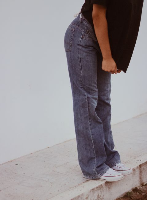 Calça Jeans Reta