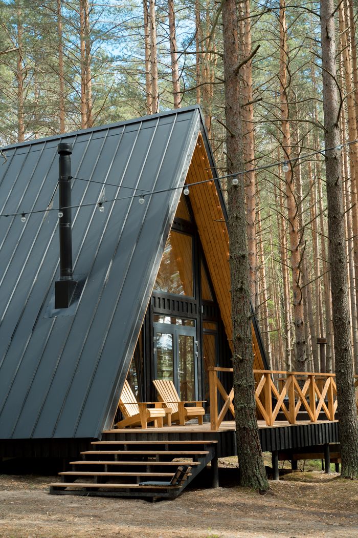 A-frame «Карагай» в сосновом лесу
