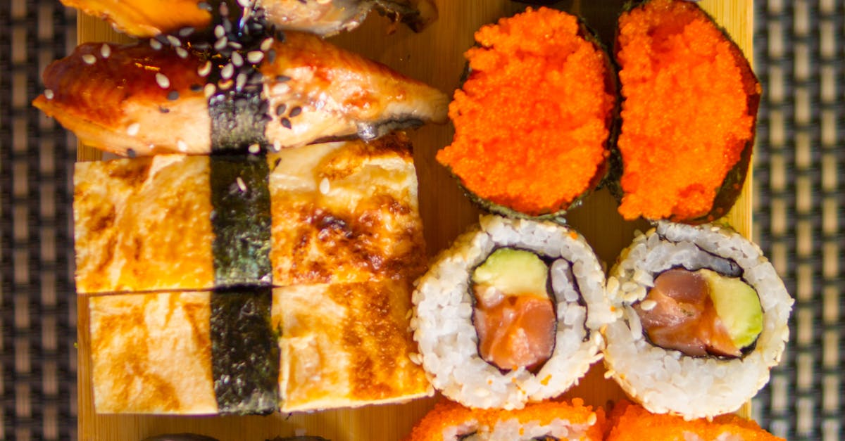 Sushi and Fried Fish