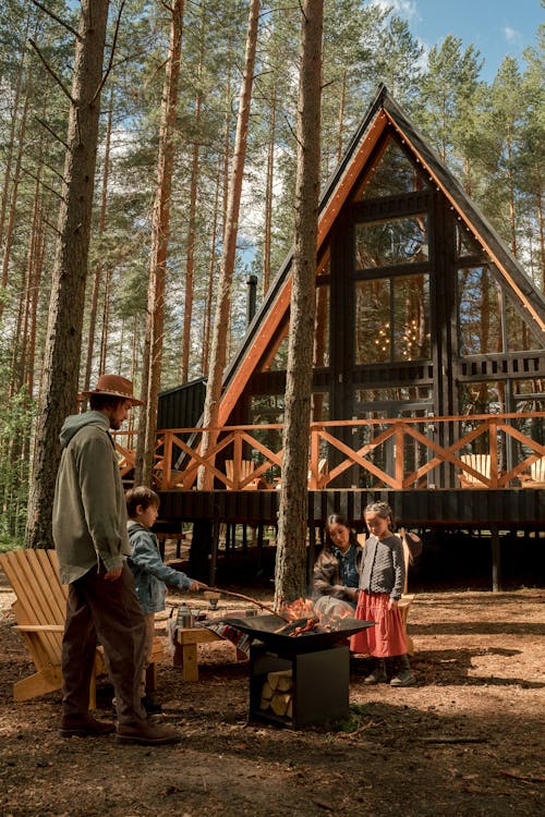 Immagine gratuita di bambini, boschi, cabina