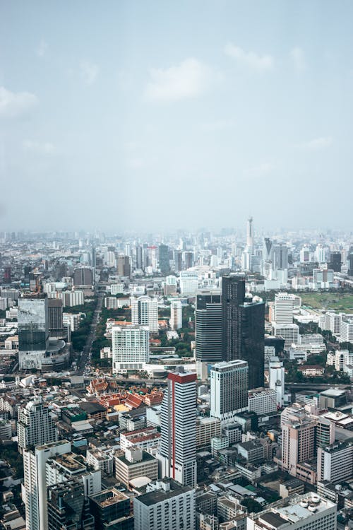 Aerial View of City Buildings