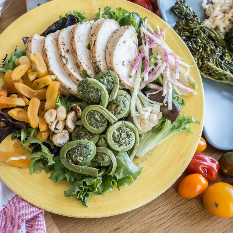 Piedmont Chicken Salad with Hazelnuts and Truffle Oil