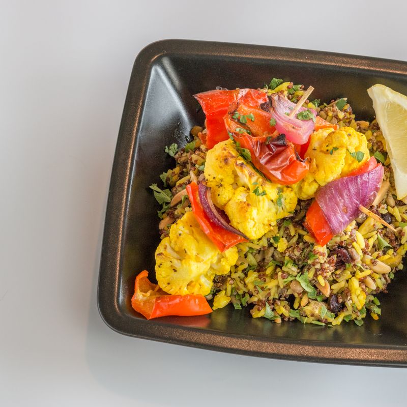 Roasted Cauliflower Tahini Rice