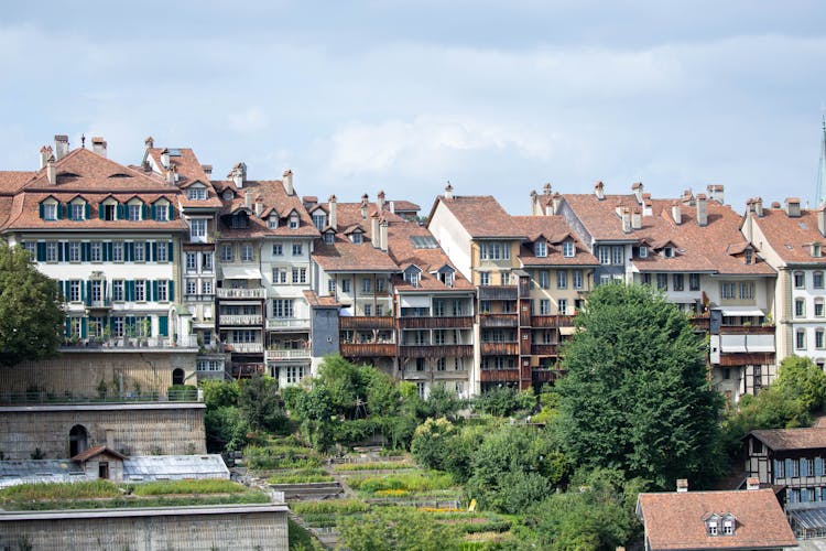 Cityscape Of The Old Swiss City  Of Bern