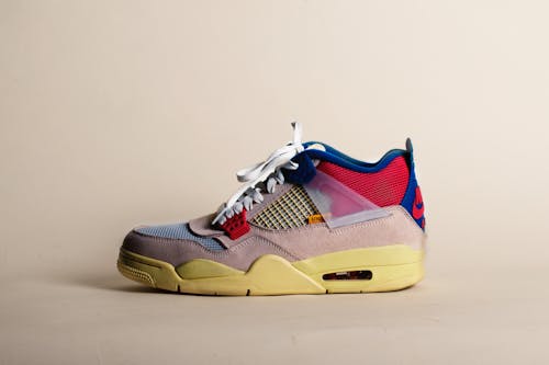 Free An Air Jordan Shoe on a Flat Surface Stock Photo